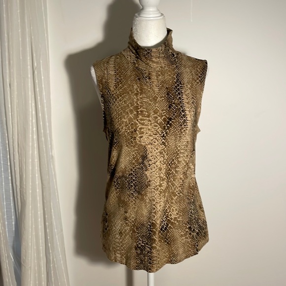 LAUREN Ralph Lauren Sleeveless TANK 
Mock Turtle 
Stretch 
Comfort
Size Large - Picture 1 of 7